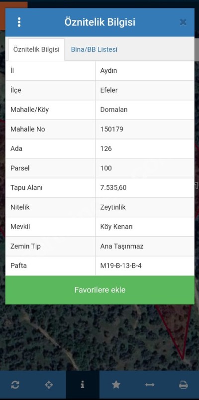 Aydın Efeler Domalan Mahallesinde Satılık 7,5 Dönüm Zeytinlik